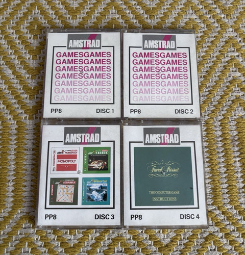 Amstrad games pp8 discs - pp8,